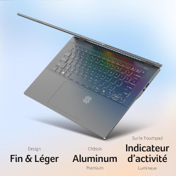 ACER Swift SF14-11-X54K, Ordinateur Portable Copilot IA 14.5'' WQXGA IPS 120Hz (Qualcomm Snapdragon X Plus, RAM 16Go, 1024Go SSD
