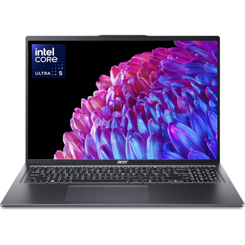ACER Swift Go 16 SFG16-72-561M, Ordinateur Ultra Portable Copilot 16'' WQXGA IPS 60Hz (Intel Core Ultra 5 125U, RAM 16 Go, SSD 5