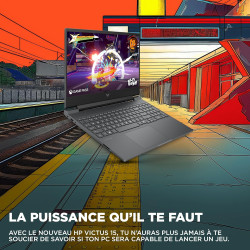 HP Victus 15-fb3002sf Ordinateur Portable Gaming 15,6" FHD IPS 144 Hz, PC Portable Gamer (AMD Ryzen 5 240, RAM 16 Go, SSD 512 Go