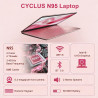 CYCLUS 15.6 Pouces IPS Ordinateur Portable Laptop N95 Processor (4C/4T, Boost 3,4 GHz), XE-LP Graphics, 16GB RAM 512 GB de SSD, 
