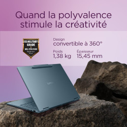 Lenovo Yoga 7 2-in-1 14AKP10 - Ordinateur Portable 2-en-1 14'' OLED Tactile Copilot+ (AMD Ryzen AI 7 350, RAM 16Go, SSD 1To, AMD