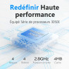 Auusda ordinateur portable 15,6 pouces full hd, processeur 3050e, 16 go ram, 512 go ssd, ultra-mince, argenté, longue autonomie,