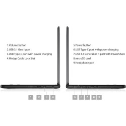 2019 Dell Chromebook 11 3100 avec Intel Celeron N4020 (11,6-pouces, 4 Go RAM, 32 Go SSD) (QWERTY Anglais) (Reconditionné)