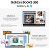 Samsung Galaxy Book5 360 15.6", Copilot+PC, Ordinateur Portable avec IA, Processeur Intel Core Ultra 7, Mémoire 16Go RAM, Stocka