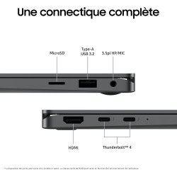 Samsung Galaxy Book5 360 15.6", Copilot+PC, Ordinateur Portable avec IA, Processeur Intel Core Ultra 7, Mémoire 16Go RAM, Stocka