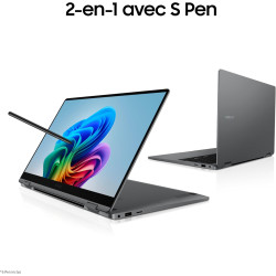 Samsung Galaxy Book5 360 15.6", Copilot+PC, Ordinateur Portable avec IA, Processeur Intel Core Ultra 7, Mémoire 16Go RAM, Stocka