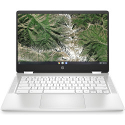 HP Chromebook x360 Ordinateur Portable, 14" Tactile, Intel Celeron N4120, 4 Go DDR4 de RAM, 64 Go eMMC, Intel UHD Graphics 600, 