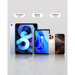 Mini Ordinateur Portable 2 en 1 de 20,3 cm, écran Tactile Rotatif HD, Prend en Charge l'écriture Manuscrite Windows 11 Pro, Peti