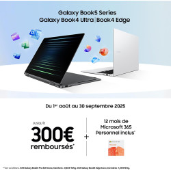 Samsung Galaxy Book5 Pro 16", Copilot+ PC, Ordinateur Portable avec IA, Processeur Intel Core Ultra 7, Mémoire 16 Go RAM, Stocka