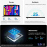 Samsung Galaxy Book5 Pro 16", Copilot+ PC, Ordinateur Portable avec IA, Processeur Intel Core Ultra 7, Mémoire 16 Go RAM, Stocka