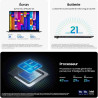 Samsung Galaxy Book5 Pro 14", Copilot+ PC, Ordinateur Portable avec IA, Processeur Intel Core Ultra 7, Mémoire 16 Go RAM, Stocka