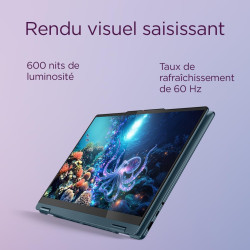 Lenovo Yoga 7 2-in-1 14AKP10 - Ordinateur Portable AI 2-en-1 14'' OLED (AMD Ryzen AI 5 340, RAM 16Go, SSD 512Go, AMD Radeon 840M