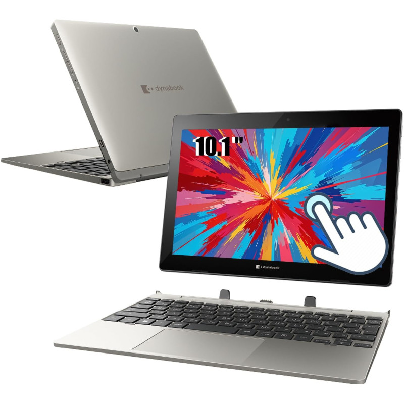 Toshiba Dynabook K50 Ordinateur Portable Tactile 2-en-1, 10,1 Pouces (1280 x 800), Intel Celeron N4020, 4 Go de RAM, 64 Go eMMC,