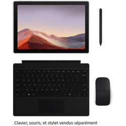 Microsoft Surface Pro 7 Ordinateur Portable (Windows 10, écran tactile 12.3", Intel Core i7, 16Go RAM, 512Go SSD, Noir) PC Hybri