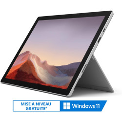 Microsoft Surface Pro 7 Ordinateur Portable (Windows 10, écran tactile 12.3", Intel Core i3, 4Go RAM, 128Go SSD, Platine) PC Hyb