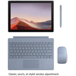 Microsoft Surface Pro 7 Ordinateur Portable (Windows 10, écran tactile 12.3", Intel Core i3, 4Go RAM, 128Go SSD, Platine) PC Hyb