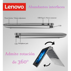 Lenovo IdeaPad D330-10IGM Portable 2 en 1 avec Écran Tactile et Clavier, Intel Celeron N4000, 64 Go SSD, 4 Go de RAM, PC Tablett