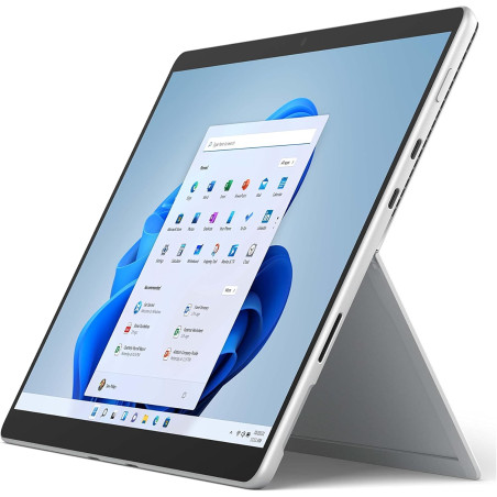 Microsoft Surface Pro 8 Ordinateur Portable (Windows 11,écran tactile 13’’, 8 Go RAM, 128 Go SSD, Intel Core i5) Platine (Recond