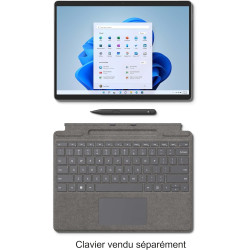 Microsoft Surface Pro 8 Ordinateur Portable (Windows 11,écran tactile 13’’, 16 Go RAM, 256 Go SSD, Intel Core i7) Platine