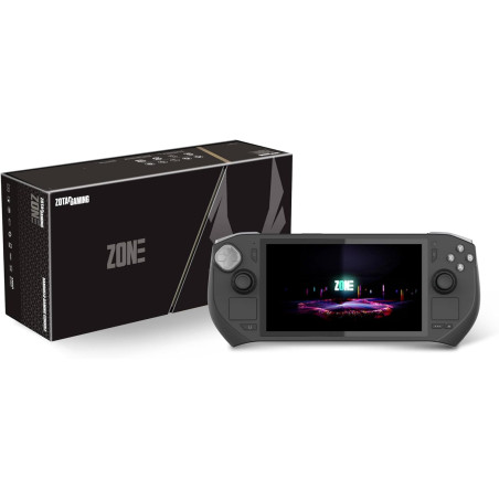 ZOTAC Gaming Zone, Handheld, AMD 8840U, AMOLED, 16 Go LPDDR5X, 512 Go M.2 SSD, 2 x USB4, WIN11 Home, Prise Universelle