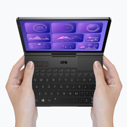 GPD Pocket 4 (AI 9 HX370) – Ordinateur portable en aluminium avec Windows 11, écran Ultra HD 8,8", rotation à 180°, Ryzen AI 9 H