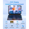BNCF PC Portable 2-en-1 11 Pouces, Écran Tactile Win 11 Compatible avec Twin Lake N150, 12 Go de RAM 256 Go SSD, Tablet IPS FHD 