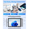 BNCF PC Portable 2-en-1 11 Pouces, Écran Tactile Win 11 Compatible avec Twin Lake N150, 12 Go de RAM 512 Go SSD, Tablet IPS FHD 