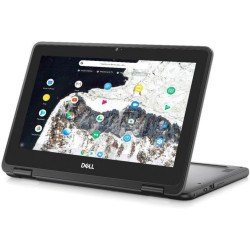 Dell Chromebook 11 3100 Ordinateur portable 2 en 1, écran tactile 11,6", Intel Celeron N4020, 4 Go de RAM, SSD 32 Go, clavier ja