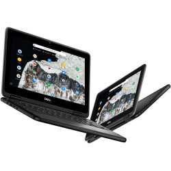 Dell Chromebook 11 3100 Ordinateur portable 2 en 1, écran tactile 11,6", Intel Celeron N4020, 4 Go de RAM, SSD 32 Go, clavier ja