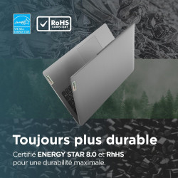 Lenovo IdeaPad 3 17ABA7 - Ordinateur Portable 17.3'' HD+ (AMD Ryzen 5 5625U, RAM 8Go, SSD 512Go, AMD Radeon Graphique, Windows 1