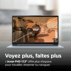 Lenovo IdeaPad 3 17ABA7 - Ordinateur Portable 17.3'' HD+ (AMD Ryzen 5 5625U, RAM 8Go, SSD 512Go, AMD Radeon Graphique, Windows 1