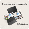 LG Gram 17Z90RU-G.AP55F - PC Portable 17" 1350g, écran DCI-P3 99% QHD+ Format, Intel® Evo™ i5-1334, RAM 16Go, SSD 512Go NVMe, In