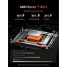 ACEMAGIC 2026 Pc Portable Gaming Ryzen 7 H255 (Jusqu'à 4,9 Hz) DDR5 16Go Ram 512Go SSD 4800MHz Étendre à 4 to Ordinateur Portabl