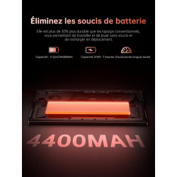 ACEMAGIC 2026 Pc Portable Gaming Ryzen 7 H255 (Jusqu'à 4,9 Hz) DDR5 16Go Ram 512Go SSD 4800MHz Étendre à 4 to Ordinateur Portabl