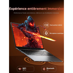 ACEMAGIC 2026 Pc Portable Gaming Ryzen 7 H255 (Jusqu'à 4,9 Hz) DDR5 16Go Ram 512Go SSD 4800MHz Étendre à 4 to Ordinateur Portabl