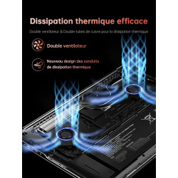 ACEMAGIC 2026 Pc Portable Gaming Ryzen 7 H255 (Jusqu'à 4,9 Hz) DDR5 16Go Ram 512Go SSD 4800MHz Étendre à 4 to Ordinateur Portabl