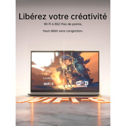 ACEMAGIC Ordinateurs Portables 15.6 Pouces Ryzen 5 7430U (6C/12threads,Jusqu'à 4.3Ghz) Pc Portable 16 Go Ram 512 Go SSD DDR4*2 D