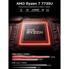2026 PC Portable Gaming - Écran FHD 16,1'' avec Processeur Ryzen 7 7730U (Jusqu'à 4.5 GHz), 8C/16T - 16GB RAM DDR4x2 512GB M.2 S