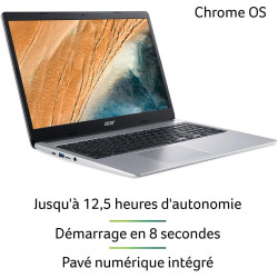 Acer Chromebook 315 CB315-3H-C417 Ordinateur Portable 15.6'' HD, PC Portable (Intel Celeron N4000, RAM 4Go, 32Go eMMC, Intel UHD