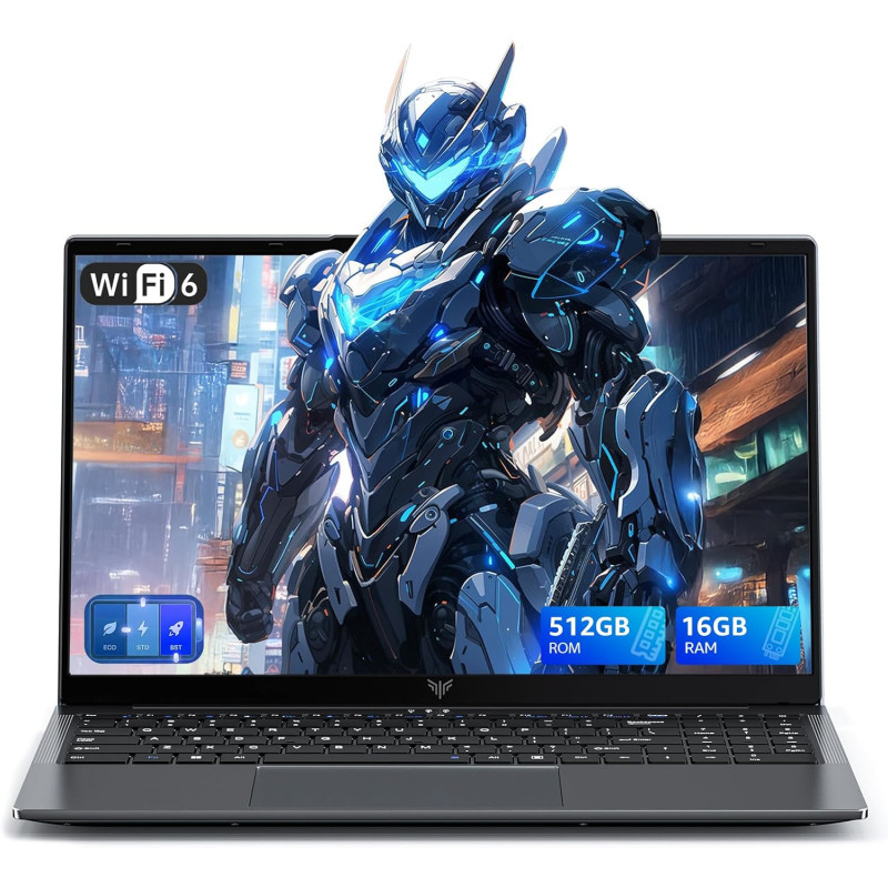 ACEMAGIC 2026 Ordinateur Portables avec Processeur i5-12600H -12 Cœurs (4P+8E)/16 Threads,Jus qu'à 4.5 Ghz, 16GB RAM 512GB SSD,D