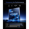 ACEMAGIC 2026 Ordinateur Portables avec Processeur i5-12600H -12 Cœurs (4P+8E)/16 Threads,Jus qu'à 4.5 Ghz, 16GB RAM 512GB SSD,D