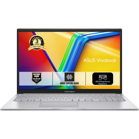 ASUS Vivobook 15 S1504ZA-NJ1587W 15.6 Pouces FHD PC Portable (Processeur Intel Core i3-1215U 4.4 GHz, 8GB DDR4 RAM, 512GB SSD, I
