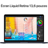 Apple MacBook Air Portable avec Puce M2 : écran Liquid Retina de 13,6 Pouces, 16 Go de RAM, 256 Go de Stockage SSD, Clavier rétr