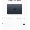 Apple MacBook Air Portable avec Puce M2 : écran Liquid Retina de 13,6 Pouces, 16 Go de RAM, 256 Go de Stockage SSD, Clavier rétr