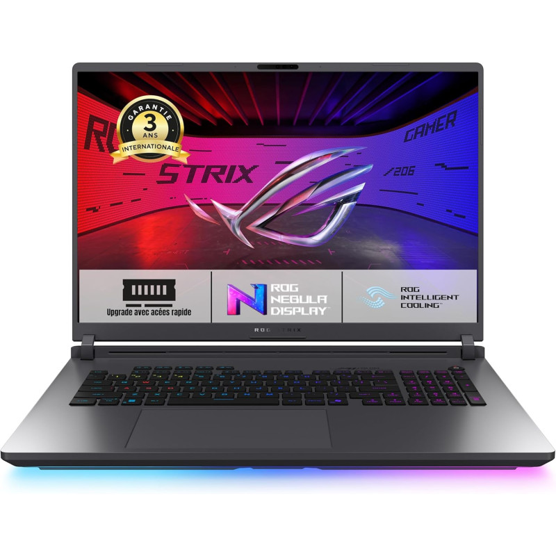 ASUS ROG Strix G18 G815LP-S9005W : 18 Pouces 2.5K 240Hz, Intel Core Ultra 9 275HX (jusqu'à 5.4 GHz), 32GB DDR5, 1TB SSD, NVIDIA 