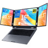 Ordinateur portable à triple écran, 16" principal + deux moniteurs 10,5", Core i7-12700H, 16 Go de RAM, 1 To SSD, Win 11 Pro, Wi