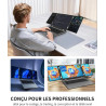Ordinateur portable à triple écran, 16" principal + deux moniteurs 10,5", Core i7-12700H, 16 Go de RAM, 1 To SSD, Win 11 Pro, Wi