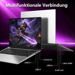 FUNYET Laptop da 16 pollici,16 GB RAM 1 TB SSD PC Portable,2026 Neuf Ordinateur Portable Win11,processore N95 Laptop PC,1920 x 1