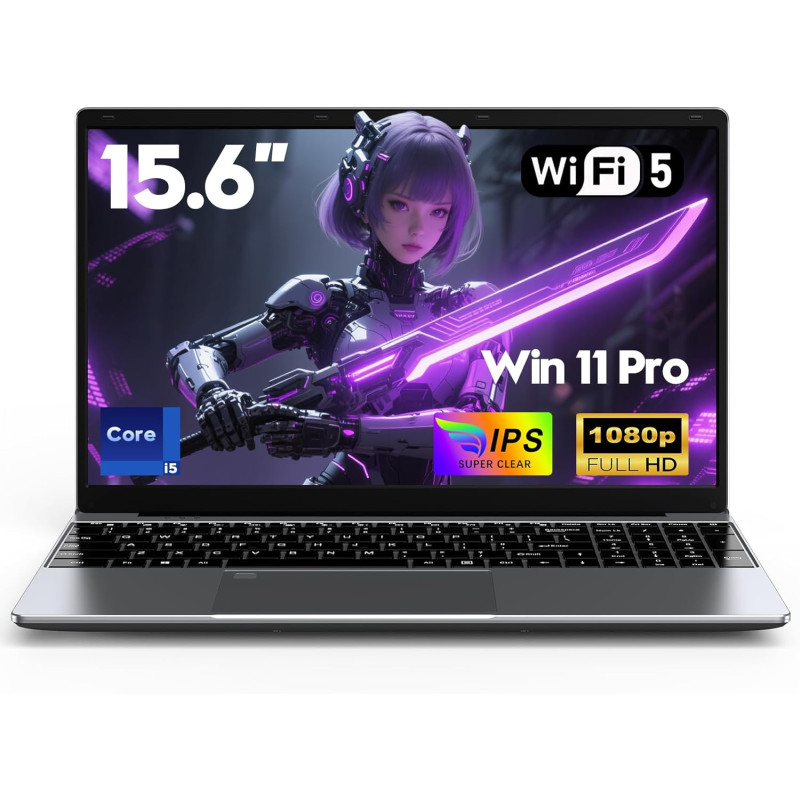FUNYET Ordinateur Portable,PC Portable 2026 15,6 Pouces Laptop,16 Go de RAM,SSD de 1 to,Core i5 6200U,écran IPS FHD 1920 × 1080,