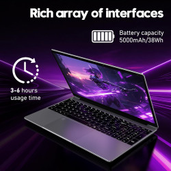 FUNYET Ordinateur Portable,PC Portable 2026 15,6 Pouces Laptop,16 Go de RAM,SSD de 1 to,Core i5 6200U,écran IPS FHD 1920 × 1080,